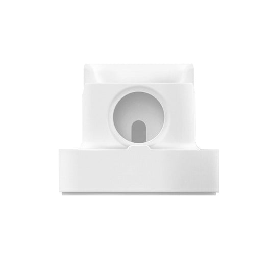 2 In 1 Smart Watch Charging Bracket Desktop Silicone Watch Charging Stand For Apple Watch(White) - Charger / Holder by buy2fix | Online Shopping UK | buy2fix