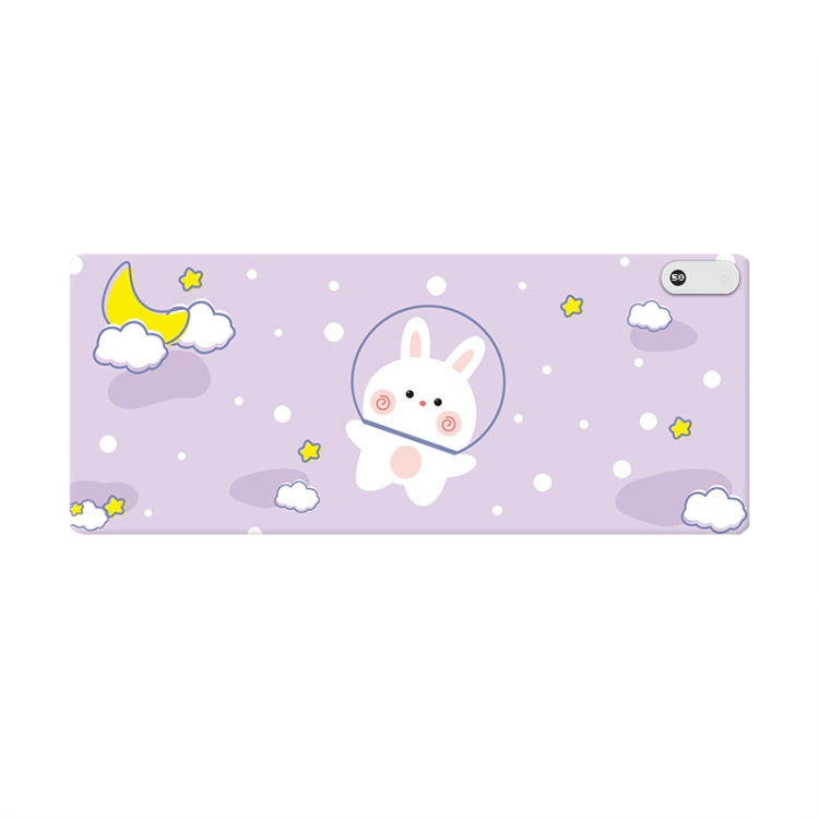 Intelligent Digital Display Timing Heating Mouse Pad Office Desktop Electric Heating Mat, CN Plug, Style:Rabbit 80x33cm by buy2fix