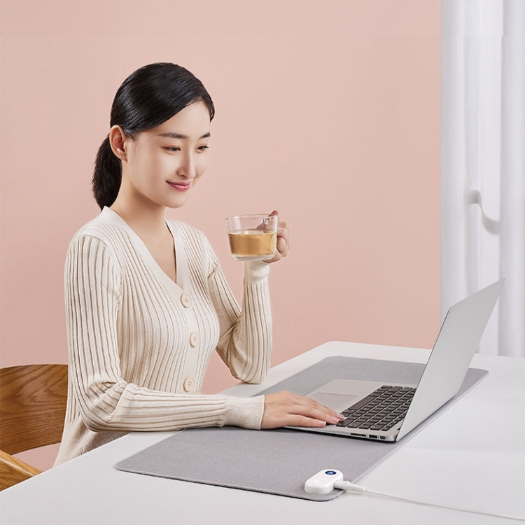 Intelligent Digital Display Timing Heating Mouse Pad Office Desktop Electric Heating Mat, CN Plug, Style:Grey 60x36cm by buy2fix