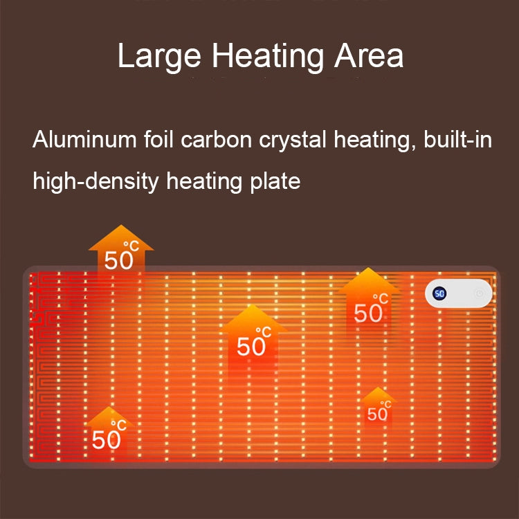 Intelligent Digital Display Timing Heating Mouse Pad Office Desktop Electric Heating Mat, CN Plug, Style:Brown 60x36cm by buy2fix
