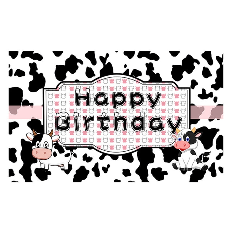180x90cm Cartoon Cow Theme Birthday Party Decoration Background Cloth Photography Banner(2023SRB134) by buy2fix