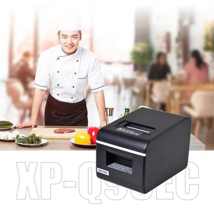 Xprinter XP-Q90EC 58mm Portable Express List Receipt Thermal Printer, Style:USB Port(UK Plug) - Receipt Printers by Xprinter | Online Shopping UK | buy2fix