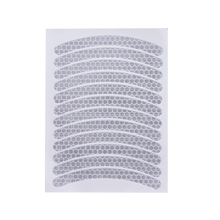 Jg-Phc-12 Children Bicycle Scooter Reflective Sticker Night Warning Riding Contour Sticker(White) by buy2fix