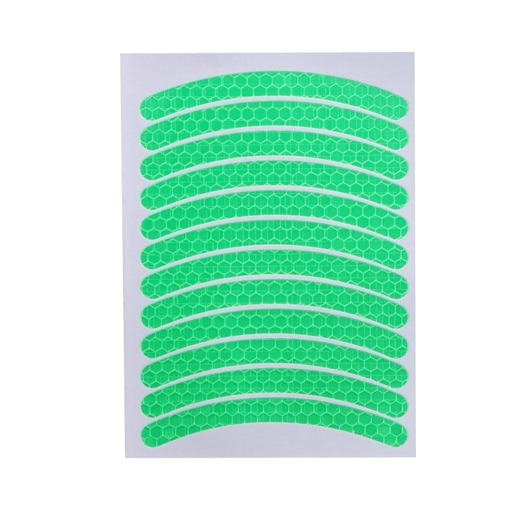 Jg-Phc-12 Children Bicycle Scooter Reflective Sticker Night Warning Riding Contour Sticker(Green) by buy2fix