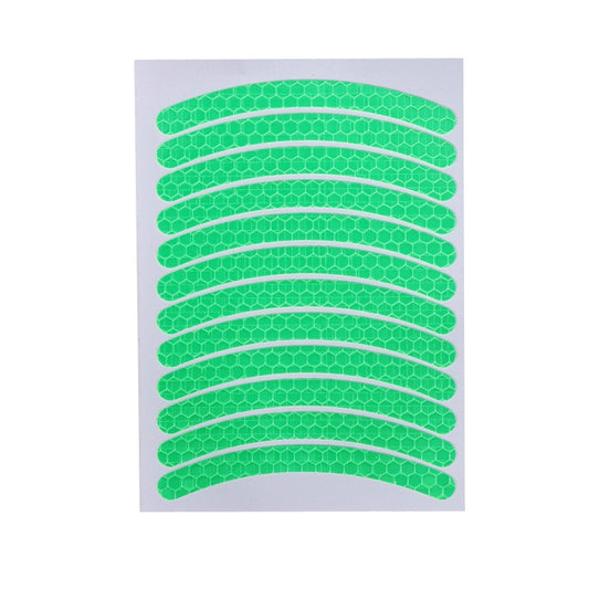 Jg-Phc-12 Children Bicycle Scooter Reflective Sticker Night Warning Riding Contour Sticker(Green) by buy2fix