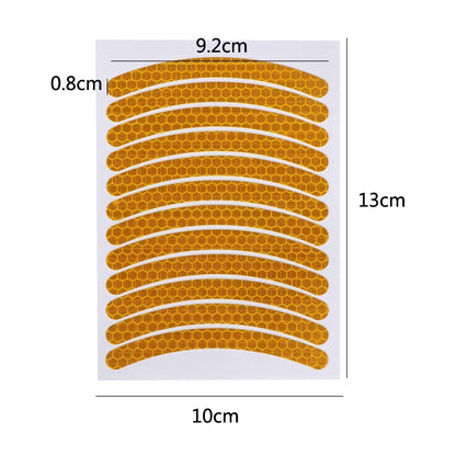 Jg-Phc-12 Children Bicycle Scooter Reflective Sticker Night Warning Riding Contour Sticker(Red) by buy2fix