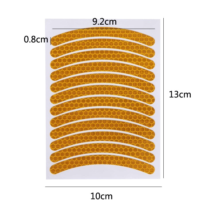 Jg-Phc-12 Children Bicycle Scooter Reflective Sticker Night Warning Riding Contour Sticker(Blue) by buy2fix