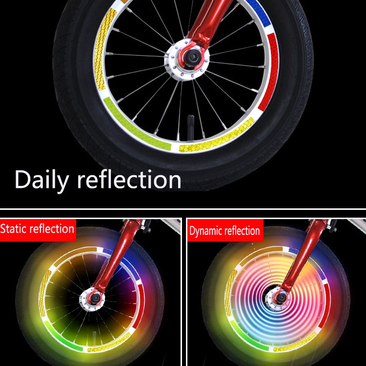 Jg-Phc-12 Children Bicycle Scooter Reflective Sticker Night Warning Riding Contour Sticker(Green) by buy2fix