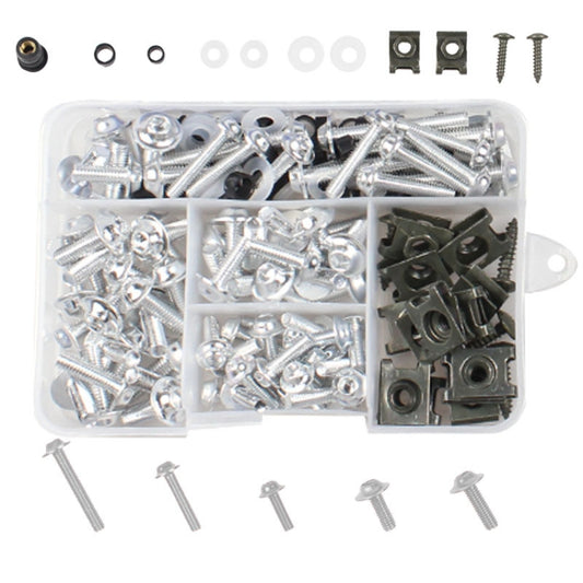177 PCS/ Box Motorcycle Modification Accessories Windshield Cover Set Screw(Silver) - Others by buy2fix | Online Shopping UK | buy2fix