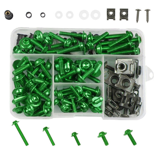 177 PCS/ Box Motorcycle Modification Accessories Windshield Cover Set Screw(Green) - Others by buy2fix | Online Shopping UK | buy2fix