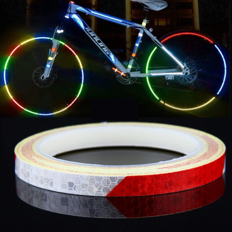 Bicycle Mountain Bike Motorcycle Sticker Car Contour Reflective Sticker Night Riding Reflective Sticker, Size: 2 x 800cm(Red White) by buy2fix