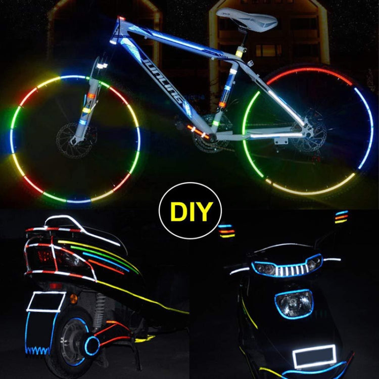 Bicycle Mountain Bike Motorcycle Sticker Car Contour Reflective Sticker Night Riding Reflective Sticker, Size: 2 x 800cm(Yellow) by buy2fix