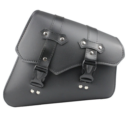 Motorcycle Side Box Package Fast Demolition Triangle Side Bag Leather Cycling Bag(Black) - Bags & Luggages by buy2fix | Online Shopping UK | buy2fix