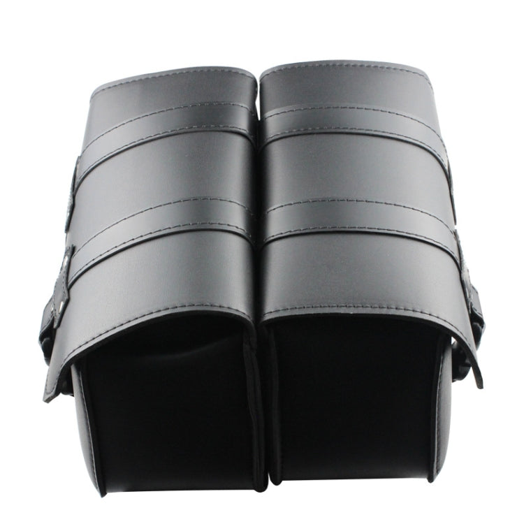 Motorcycle Side Box Package Fast Demolition Triangle Side Bag Leather Cycling Bag(Black) - Bags & Luggages by buy2fix | Online Shopping UK | buy2fix