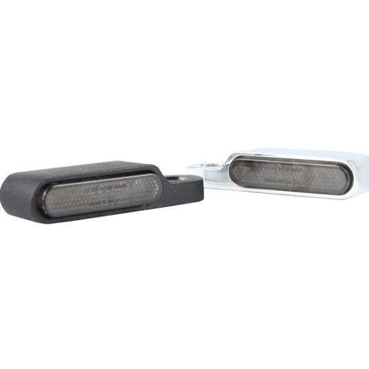2 PCS Motorcycle Handle Turn Light Metal LED Indicator Light(Silver) - Turn Signal by buy2fix | Online Shopping UK | buy2fix