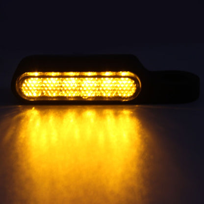 2 PCS Motorcycle Handle Turn Light Metal LED Indicator Light(Black) - Turn Signal by buy2fix | Online Shopping UK | buy2fix