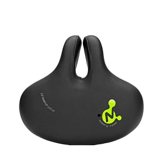 Fahrrad ohne Nasensitz Mountainbike Sattel Komfortable Stoßdämpfung Fahrrad Outdoor Radfahren Zubehör Sattel (Fluoreszierendes Grün)