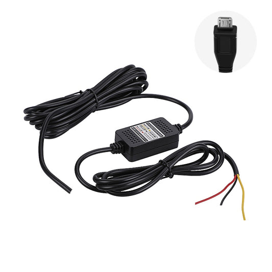 H516 Recording Step-down Line Shrinkage Video Car Charger Line Parking Monitoring Three-Core Power Cord, Model: Without Fuse(Micro Straight) - Cables & Connectors by buy2fix | Online Shopping UK | buy2fix