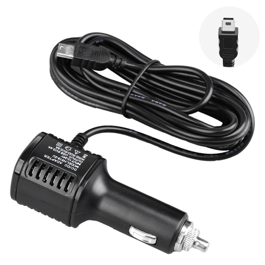 H519 Car Charger Driving Recorder Power Cord Dual USB With Display Charging Line, Specification: Mini Straight - Cigar Socket by buy2fix | Online Shopping UK | buy2fix