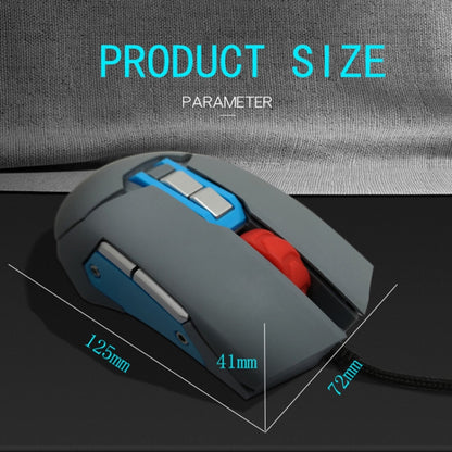 MOS9A 9 Keys 1600DPI Office Game USB Voice-Activated Voice Macro Programming Mouse, Cable Length: 2m by buy2fix