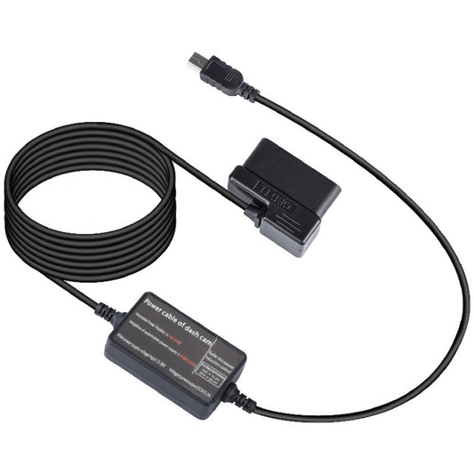H525 Driving Recorder OBD Radar Line Microwave Induction Antihyline With Low Voltage Protection Car Power Cable(Mini Straight) - Cables & Connectors by buy2fix | Online Shopping UK | buy2fix