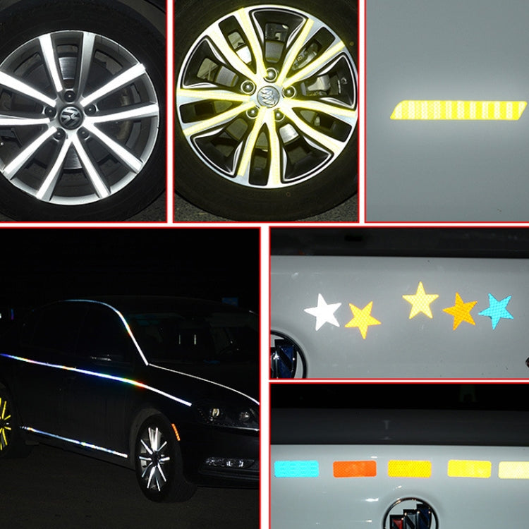 Bicycle Honeycomb Reflective Sticker Night Reflective Logo Grid Stripe Warning Strip(White) by buy2fix