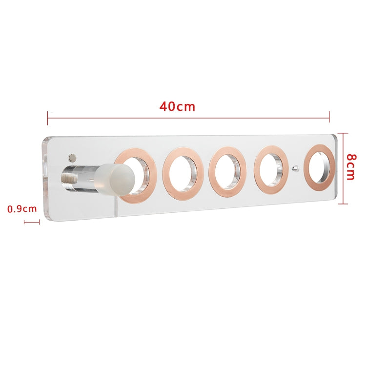 JD01 Punch-Free Hange Acrylic Hair Dryer Storage Bracket For Dyson Hair Dryer(Black) - Hair Dryers & Accessories by buy2fix | Online Shopping UK | buy2fix