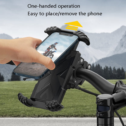 H18 Bicycle Mobile Phone Bracket Motorcycle Single-Handed Operation Mobile Phone Navigation Frame by buy2fix