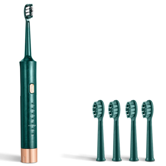 AW-175 Adult Household USB Sonic Electric Toothbrush Couple Toothbrush(Green) - Toothbrushes by buy2fix | Online Shopping UK | buy2fix