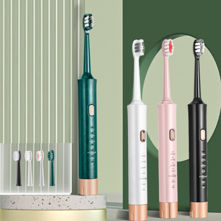 AW-175 Adult Household USB Sonic Electric Toothbrush Couple Toothbrush(Green) - Toothbrushes by buy2fix | Online Shopping UK | buy2fix
