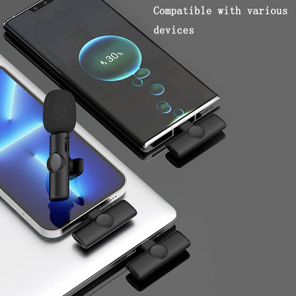 Type-C 1 To 1 Lavalier Wireless Microphone Mobile Phone Live Video Shooting Small Microphone - Microphone by buy2fix | Online Shopping UK | buy2fix