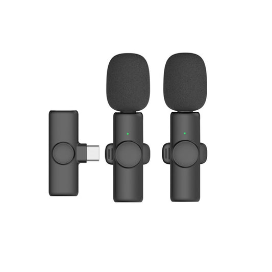 Lavalier Wireless Microphone , Specification:  Type-C Direct 1 To 2 - Microphone by buy2fix | Online Shopping UK | buy2fix