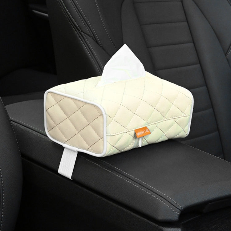2 PCS GM-020 Car Sun Visor Chair Back Mount Car Paper Towel Box(Beige) by buy2fix
