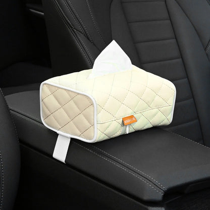 2 PCS GM-020 Car Sun Visor Chair Back Mount Car Paper Towel Box(Beige) by buy2fix