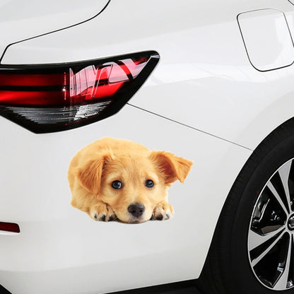 Style 4 Small 3D Simulation Dog Car Stickers Rain-Proof Sunscreen Car Sticker Scratch Shaving Decoration Stickers by buy2fix