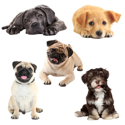 Style 1 Large 3D Simulation Dog Car Stickers Rain-Proof Sunscreen Car Sticker Scratch Shaving Decoration Stickers by buy2fix