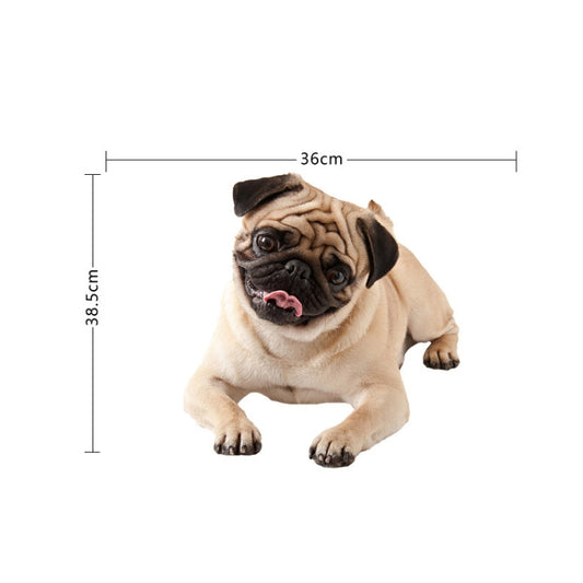 Style 2 Large 3D Simulation Dog Car Stickers Rain-Proof Sunscreen Car Sticker Scratch Shaving Decoration Stickers by buy2fix