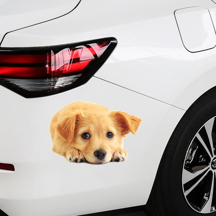 Style 4 Large 3D Simulation Dog Car Stickers Rain-Proof Sunscreen Car Sticker Scratch Shaving Decoration Stickers by buy2fix