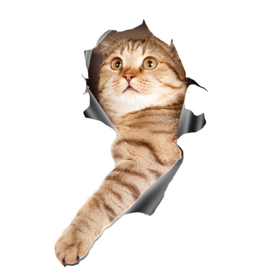 4 pièces Style 1 petit autocollant de voiture chat stéréo 3D autocollants de rayures et d'occlusion de carrosserie de voiture