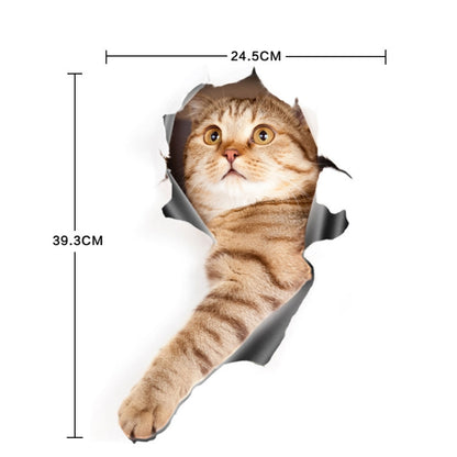 Style 1 Large 3D Stereo Cat Car Sticker Car Body Scratches And Occlusion Stickers by buy2fix