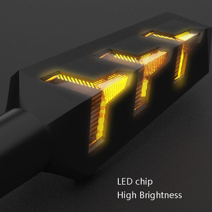 1 Pair VS6-6 Motorcycle LED Steering Tail Lamp 12V Flow Water Light Turn Lamp(Yellow Light) - Turn Signal by buy2fix | Online Shopping UK | buy2fix