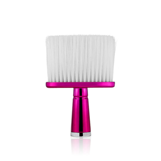 P6424 Hairdresser Sweeping Hair Brushes Hairdressing Nylon Soft Cleaning Brushes Home Hair Salons Shaving Broken Hair Brushes(Red)