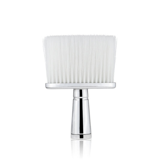P6424 Hairdresser Sweeping Hair Brushes Hairdressing Nylon Soft Cleaning Brushes Home Hair Salons Shaving Broken Hair Brushes(Silver)