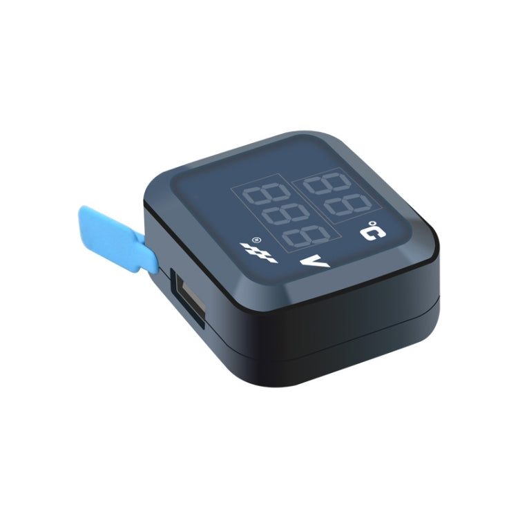 12-24V Motorcycle Modified Electronic Meter Voltage Temperature Table With USB Car Charger(Blue Red) - Electrical Instruments by buy2fix | Online Shopping UK | buy2fix