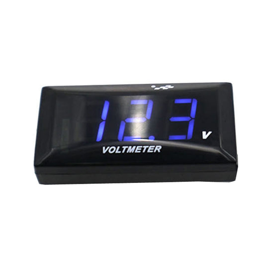 12-150V Motorcycle LCD Display Voltage(Blue Light) - Electrical Instruments by buy2fix | Online Shopping UK | buy2fix