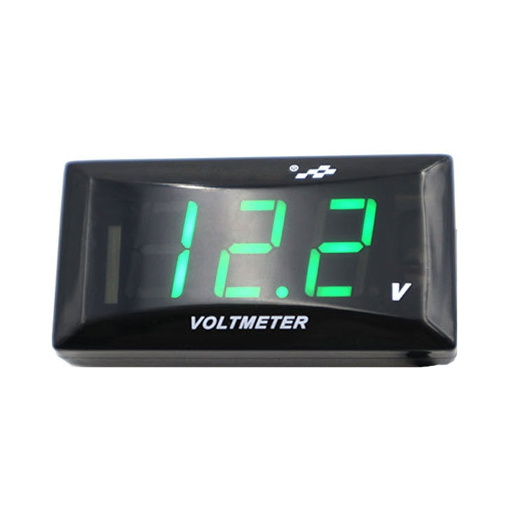 12-150V Motorcycle LCD Display Voltage(Green Light) - Electrical Instruments by buy2fix | Online Shopping UK | buy2fix