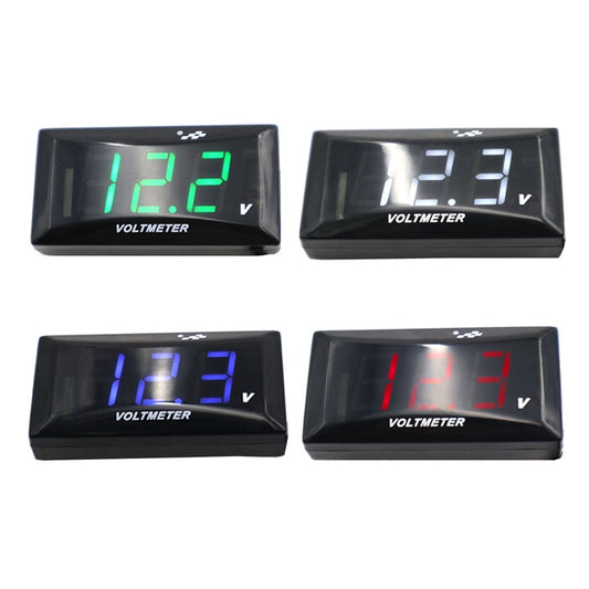 12-150V Motorcycle LCD Display Voltage(Red Light) - Electrical Instruments by buy2fix | Online Shopping UK | buy2fix