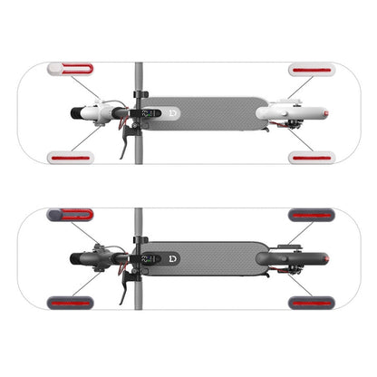 1 Set Electric Scooter Wheel Four-way Side Decorative Cover With Reflective Strips For Xiaomi Mijia 1S / Pro(Black) - Accessories & Parts by buy2fix | Online Shopping UK | buy2fix