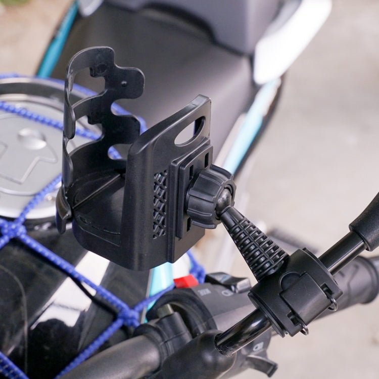 2 PCS SMCP-380 General Riding Cup Rack Motorcycle Bicycle Cup Holder(Handlebar Installation) - Holder by buy2fix | Online Shopping UK | buy2fix