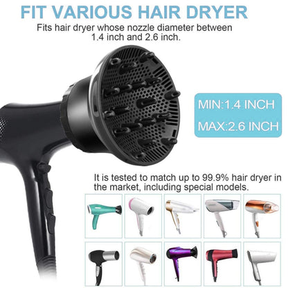 G8 Universal Hair Diffuser Adaptable For Blow Dryers with Rotatable Design Curly Hair Large Wind Hood(White) - Hair Dryers & Accessories by buy2fix | Online Shopping UK | buy2fix